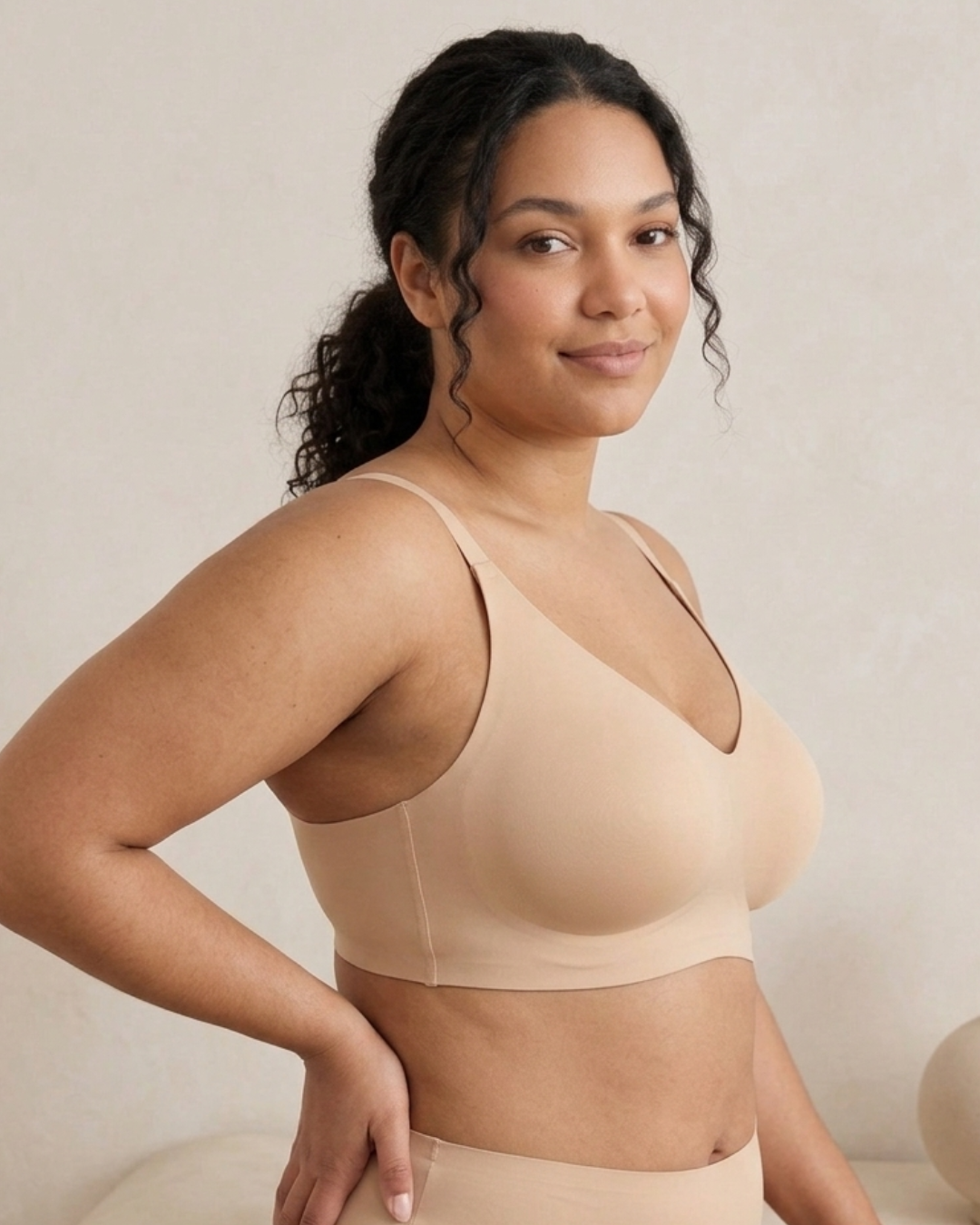 Plus Size - Jelly Bra | Beige