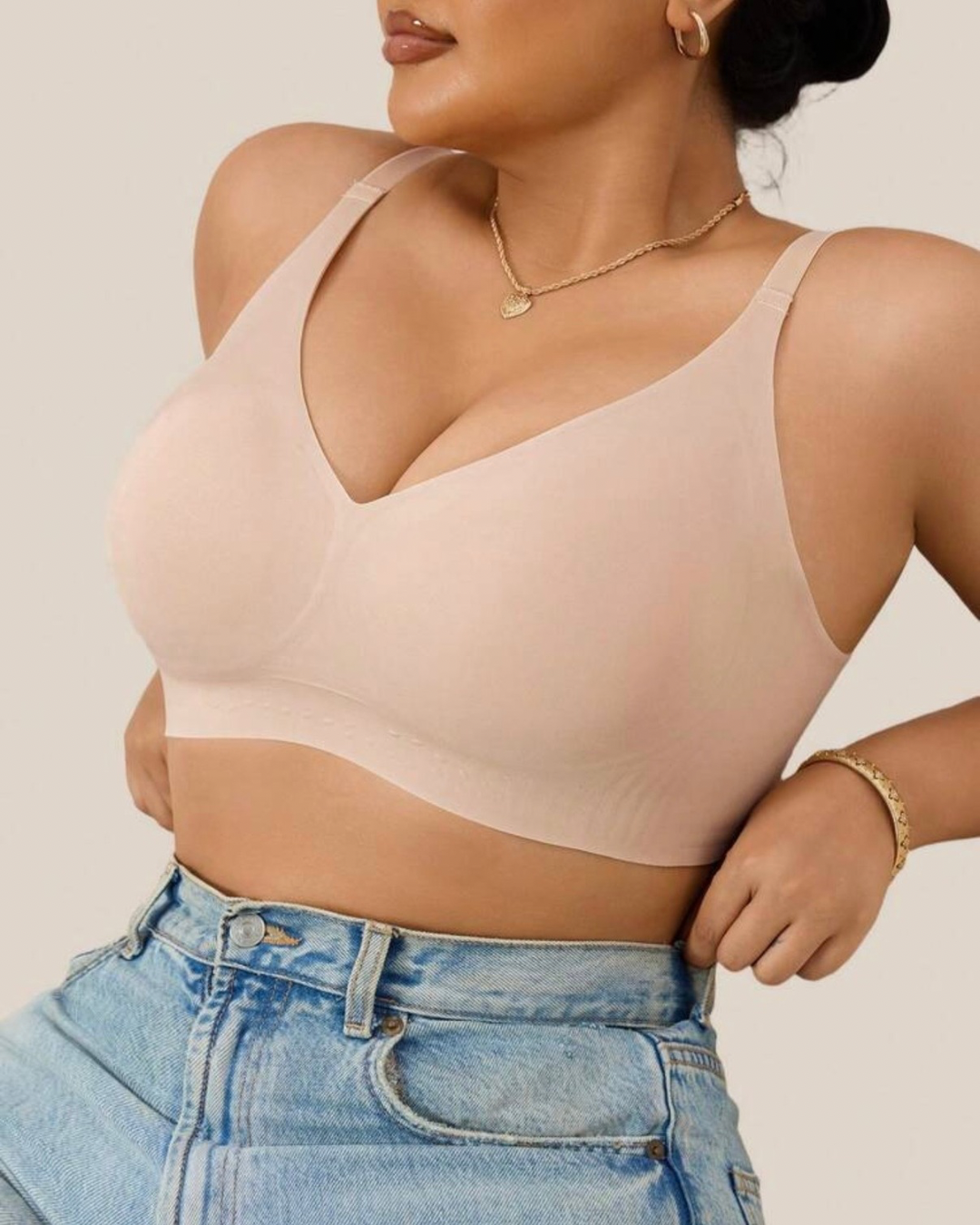 Plus Size - Jelly Bra | Soft Pink